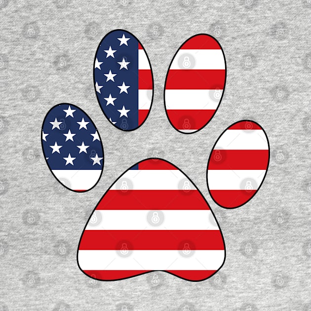 American Flag Dog Paw by EpicMums